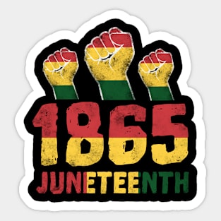 Juneteenth 1865 Black History African American Men Women Sticker